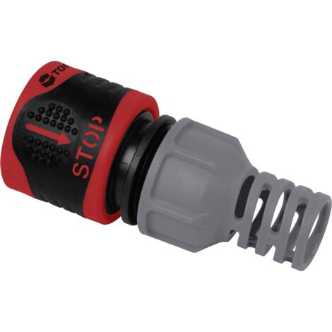 RACCORD DE TUYAU TOOLCRAFT 1561118 PLASTIQUE AVEC SYSTÈME AQUASTOP Ø 13 MM (1/2'') (1/3)
