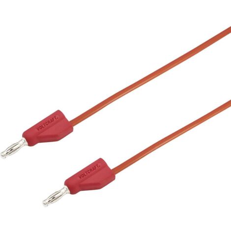 CORDON DE MESURE VOLTCRAFT MSB-300-1-ROT ROUGE 1 M 1 PC(S)
