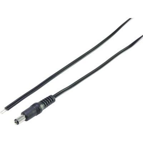 Câble de raccordement basse tension TRU COMPONENTS TC-6649308 DC mâle - extrémité(s) ouverte(s) 5.50 2.10 mm 1.20 m 1 pc(s) X852541 (1/2)