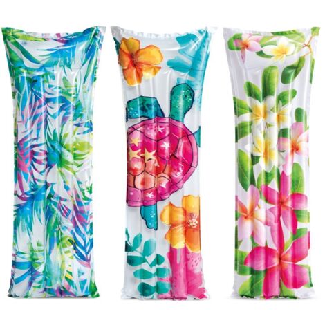 INTEX 59720 MATELAS FLORAL, 183 X 69 CM (1/3)