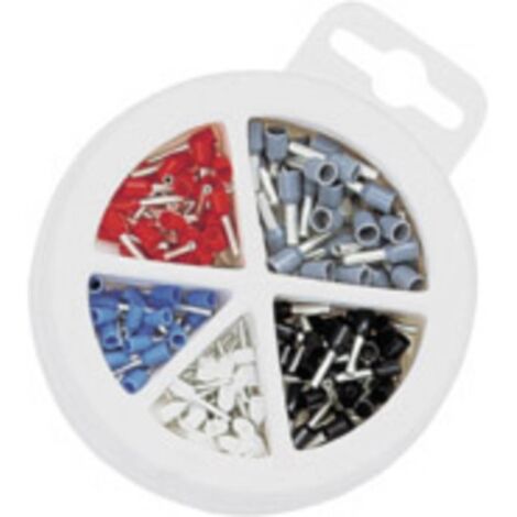 Assortiment d'embouts simples NWS 144-BI-150 bleu, gris, noir, blanc, rouge 150 pc(s) D678691 (1/2)