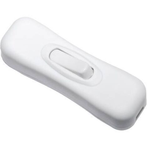 INTERRUPTEUR POUR CÂBLE SOUPLE TRU COMPONENTS 1371836 BLANC 1 X OFF/ON 2 A 1 PC(S) (1/2)