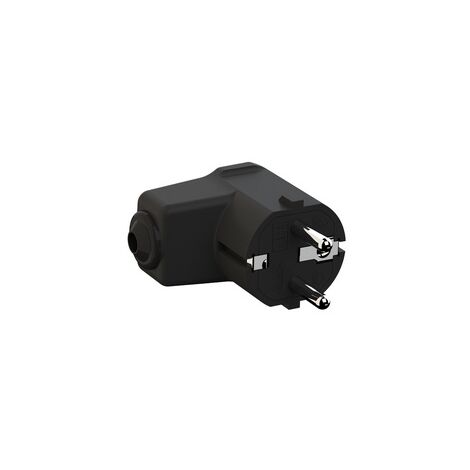 Bachmann 960.102 Fiche coudée à contact de protection polypropylène 250 V noir IP20 Q379982
