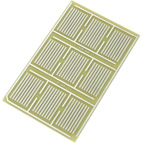 TRU COMPONENTS SU528048 PLATINE EURO CMS EPOXY (L X L) 160 MM X 100 MM 35 µM PAS 1.27 MM CONDITIONNEMENT 1 PC(S) (1/3)