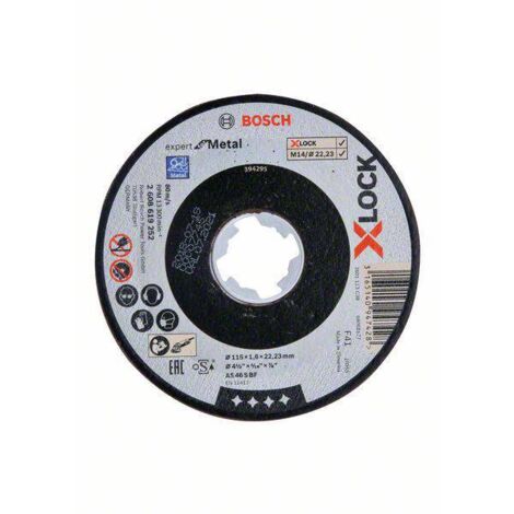 Expert pour disque à tronçonner X-LOCK en métal  BOSCH 2608619252