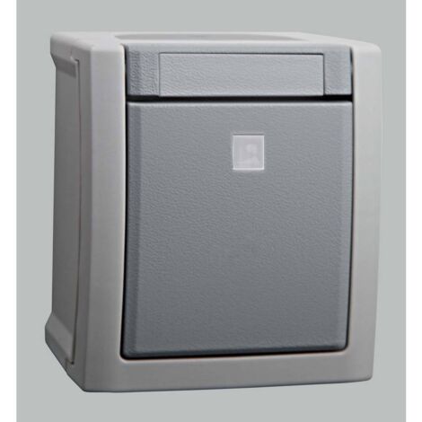 INTERRUPTEUR VA-ET-VIENT VIKO 90591063-DE PACIFIC GRIS (1/2)