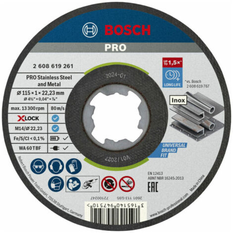 BOSCH ACCESSORIES BOSCH 2608619261 DISQUE À TRONÇONNER 115 MM 1 PC(S)