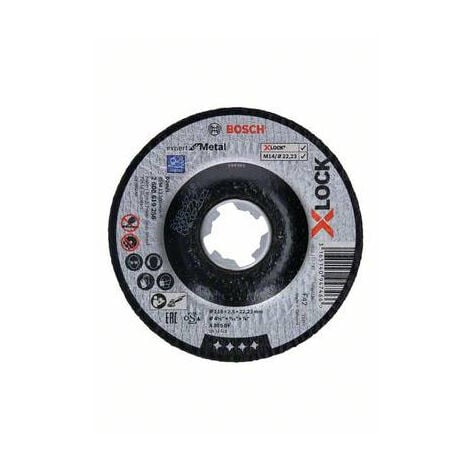disque tronçonnage XLock metal 125mm Bosch moyeu déporté 2608619257