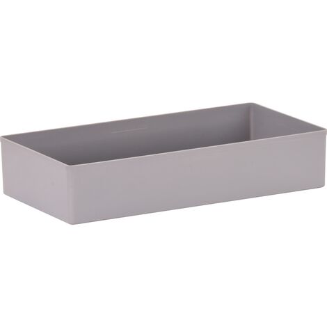 BOÎTE COMPARTIMENT H45MM 10,8 X 21,6CM GRIS ALLIT 456304 (1/5)