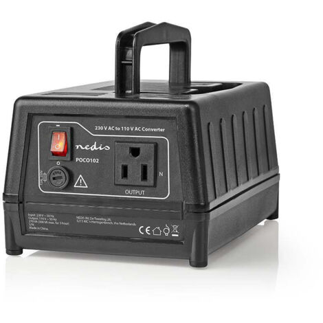 Convertisseur de courant adaptateur de courant 230 v ac 50 hz 300 w prise de terre noir (1/5)