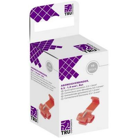 RACCORD DE DÉRIVATION TRU COMPONENTS T1904C036 8436672 FLEXIBLE: 0.50-1.50 MM² RIGIDE: 0.50-1.50 MM² NOMBRE TOTAL DE PÔLES: 2 RO (1/3)