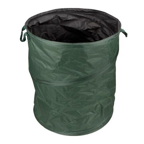 Sac à déchets pliable 150 L – Polyester léger – Dimensions 55 cm diamètre x 63 cm hauteur – Poignées pour transport facile