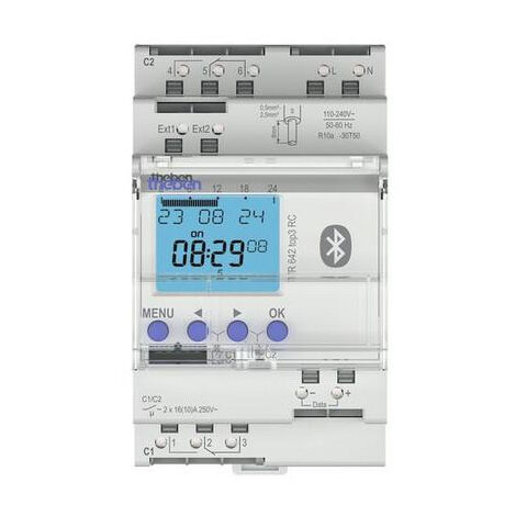 THEBEN TR 642 TOP3 RC BLE MINUTERIE ANNUELLE NUMÉRIQUE AVEC 2 CANAUX ET FONCTION ASTRONOMIQUE, BLUETOOTH/APPLICATION, INTERRUPTE