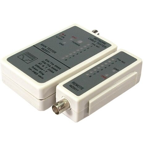 LOGILINK CABLETESTER NETWERK RJ45/BNC S, WZ0011 (1/3)