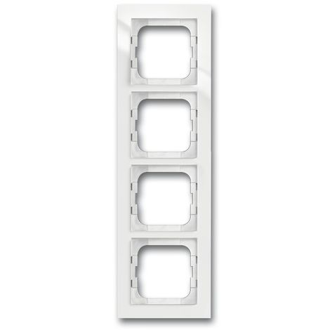 BUSCH-JAEGER 1724-284 PLAQUE QUADRUPLE, AXCENT, BLANC STUDIO (1/3)