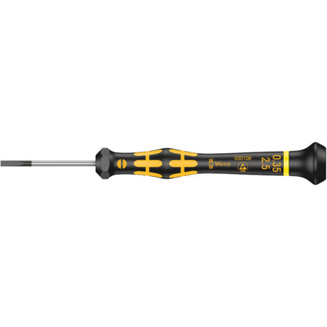 WERA 05030108001 1578 A TOURNEVIS KRAFTFORM MICRO, JAUNE, 0, 35 X 2, 5 X 40 MM (1/5)