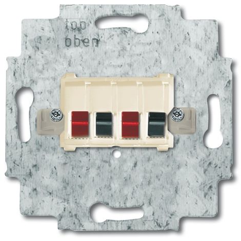 BUSCH-JAEGER 0248/02-101 PRISE DE RACCORDEMENT POUR HAUT-PARLEUR STÉRÉO (1/2)