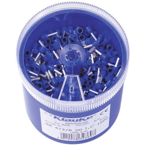 SAUPOUDREUSE EMBOUT 2,5 MM²-BLEU KLAUKE GR473/8DO (1/2)