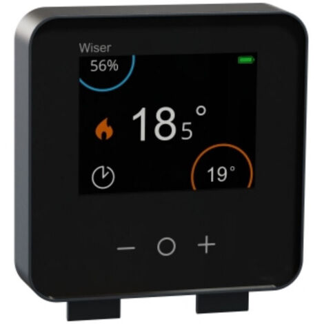 Schneider Electric Wiser Thermostat noir pour chaudière (1/3)
