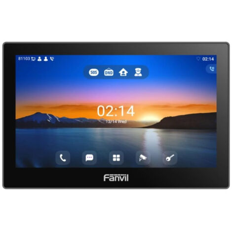 FANVIL I505 W, ÉCRAN TACTILE ANDROID 9.0 7 POUCES, MONITEUR VIDÉO SIP, CONTRÔLE D'ACCÈS
