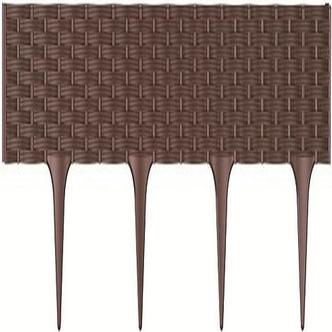 PROSPER PLAST IBRA-R222 390 X 18.65 CM BORDURE DE JARDIN MARRON (12 PIÈCES) (1/5)