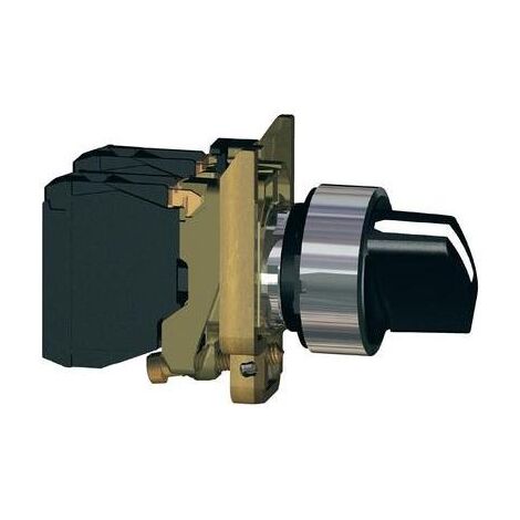 Schneider Electric – Sélecteur rotatif 22 mm – Commutateur complet IP69K – Pour environnements humides – 1NO + 1NC