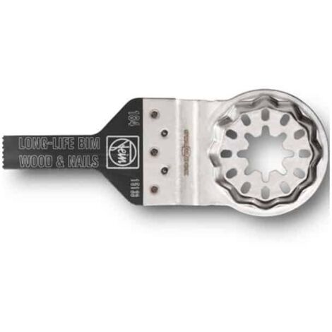 Fein – Lame d'outil multifonction 63502184210 – Lame bimétallique pour bois dur et plastique – Longueur 10 mm – 1 pièce – Excellente qualité de coupe (1/10)