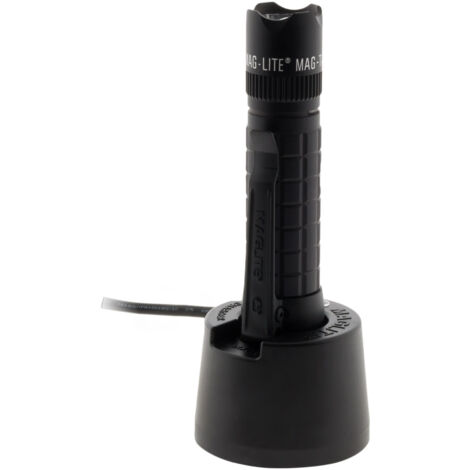 Vintage MAGLITE Flashlight 4 D 15 Black Aluminum 1980s - Working Incandescent