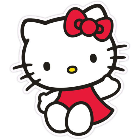 SANRIO OREILLER HELLO KITTY RED DRESS 36 CM HERDING