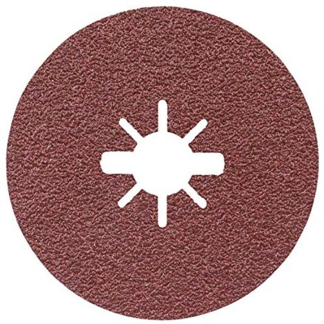 BOSCH PROFESSIONAL 2608619165 DISQUE ABRASIF EN FIBRE EXPERT (POUR MÉTAL, X-LOCK, R444, Ø115 MM, GRAIN 24, DIAMÈTRE DE PERÇAGE : (1/4)