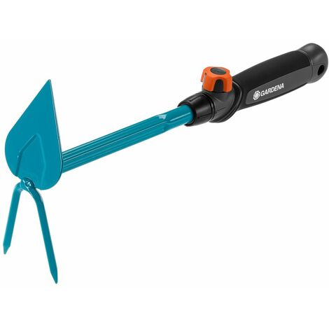 GARDENA Serfouette à fleurs combisystem. Langue et fourche à 2 dents. Largeur 6 cm. (8911-20)