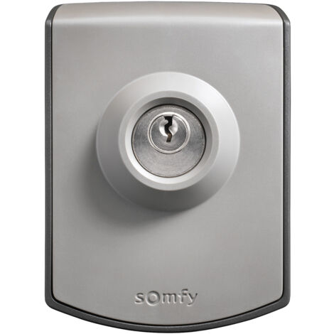 Bouton Poussoir à Clé SOMFY/Futurol - Contacteur Homme-Mort - Pour Moteur Portail, Volet Roulant