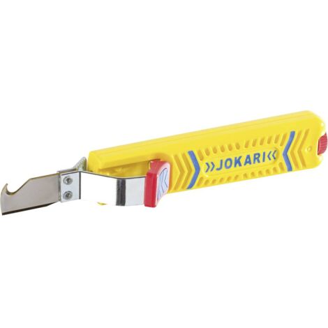Jokari – Pince à dénuder ergonomique pour câbles ronds 8-28mm – Lames en nitrure de titane – Réglage automatique de la profondeur de coupe - NO 28 H