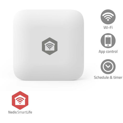 SMARTLIFE DÉTECTEUR D'EAU ZIGBEE 3.0 ALIMENTÉ PAR PILE DURÉE DE VIE MAX. D'UNE PILE: 12 MOIS BLANC NEDIS (1/5)