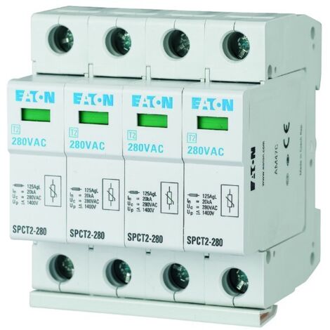 EATON 167611 PARAFOUDRE ENFICHABLE, 4P, 460 VAC, 4 X 20KA (1/5)