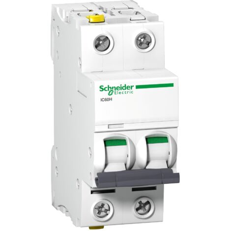 SCHNEIDER A9F07216 DISJONCTEUR IC60H 2P 16A CARACTÉRISTIQUE C (1/3)