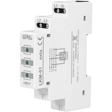 SPANNUNGSANZEIGER 230V/400V 3XLED GRÜN TYP: LKM-01-20 ZAMEL EXT10000037 (1/5)