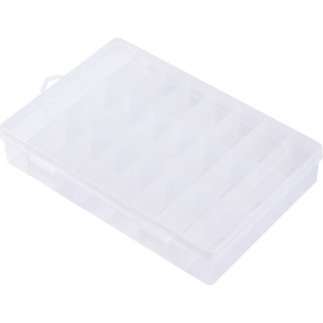 TRU COMPONENTS TC-ERB-9049 MALLETTE DE RANGEMENT (L X L X H) 210 X 140 X 38 MM NOMBRE DE COMPARTIMENTS: 24 SÉPARATIONS VARIABLES (1/5)