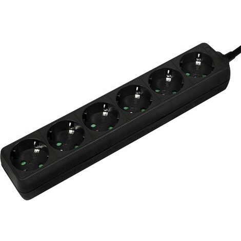 LOGILINK LPS238B MULTIPRISE 1,5 M 6 SORTIE(S) CA INTÉRIEUR NOIR (1/5)