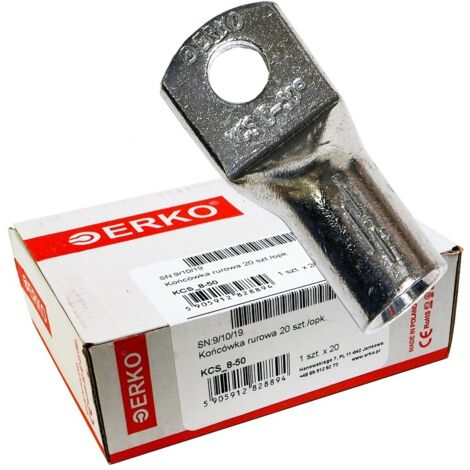 Oeillet de tuyau KCS CU 50mm M8 20pcs ERKO (1/2)