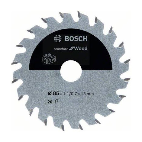 Bosch Accessories 2608837666 Lame de scie circulaire 85 x 15 mm Nombre de dents: 20 1 pc(s)