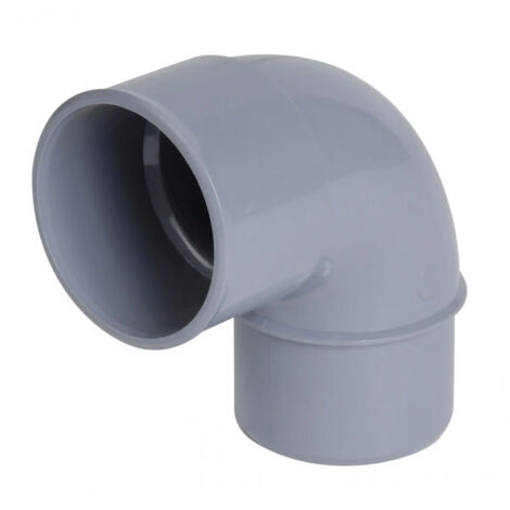 Nicoll – Coude PVC 32 mm mâle-femelle 87°30 à coller – Évacuation eaux usées – Matériau lisse et non microporeux – Couleur gris