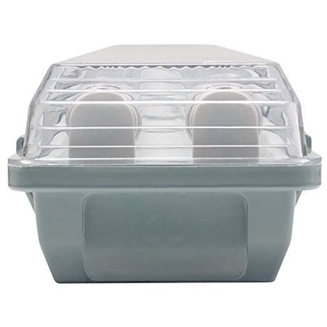 MÜLLER-LICHT 20800199 A + LED LAMPE DE BAIGNOIRE AQUA PROMO 2 X 18 W TUBE, PLASTIQUE, GRIS, 126.5 X 11,5 X 8.6 CM