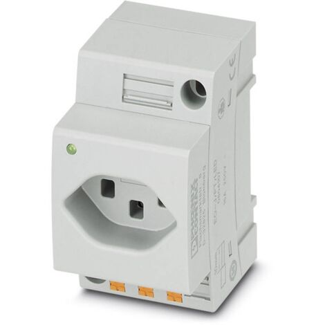 Prise 2P+T modulaire Phoenix Contact EO-J/PT/LED gris (L x l) 60 mm x 45 mm (1/2)