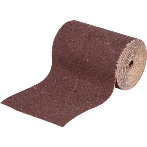 Silverline – Rouleau abrasif 115mm grain 120 pour ponceuse – Dos souple en corindon – 10m – 297234