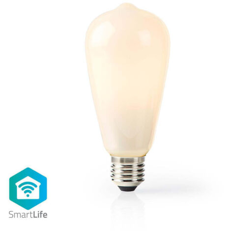 AMPOULE LED INTELLIGENTE WI-FI E27 ST64 5 W 500 LM BLANC NEDIS (1/5)