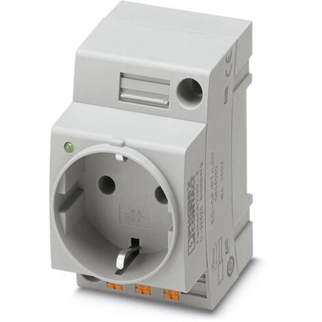 Prise 2P+T modulaire Phoenix Contact EO-CF/PT/LED gris (L x l) 60 mm x 45 mm (1/2)