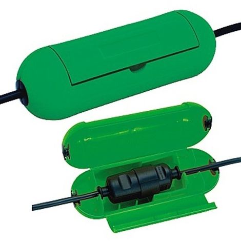 Brennenstuhl – Boîtier de protection électrique 1160400 – Plastique résistant – Indice de protection IP44 – Pour espaces confinés – Fiche mâlefemelle