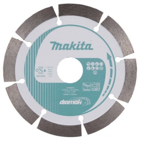 Makita tarcza diamentowa 115x22,23mm segment (na sucho) beton, cegła, marmur (1/5)