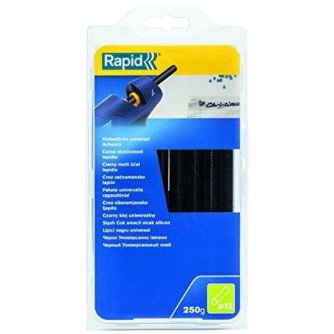 RAPID BÂTONS DE COLLE DE DIAMÈTRE 12 X 190 MM, 250 G 5000211 NOIR